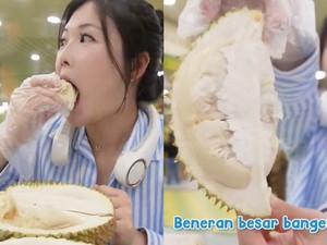 Keseruan YouTuber Noona Rosa, Makan Mie Balap hingga Durian di Medan!