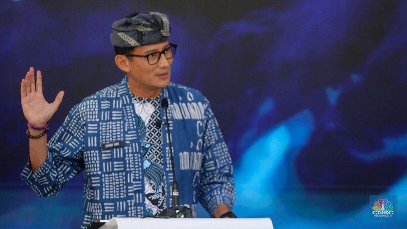 Ketua DPR RI, Puan Maharani saat peresmian Expo and Fair World Water Forum ke-10 di Bali Nusa Dua Convention Center (BNCC), Nusa Dua, Bali, Senin (20/5/2024). (CNBC Indonesia/FaisaL Rahman)