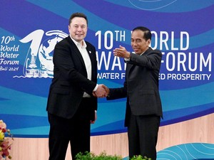 Momen Elon Musk di Bali-KIM Usung Rai Mantra dan De Gadjah di Pilgub