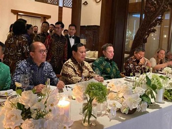 Elon Musk Dinner Bareng Prabowo, Hashim, Rosan Hingga Anindya Bakrie