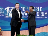 Momen Elon Musk - Menteri Jokowi di World Water Forum, Ini Pesannya!