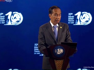 Jokowi Kenalkan Prabowo Sebagai Presiden Terpilih RI di Hadapan Delegasi WWF