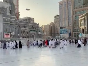 Suasana Masjidil Haram Jelang Kedatangan Jemaah Haji Indonesia