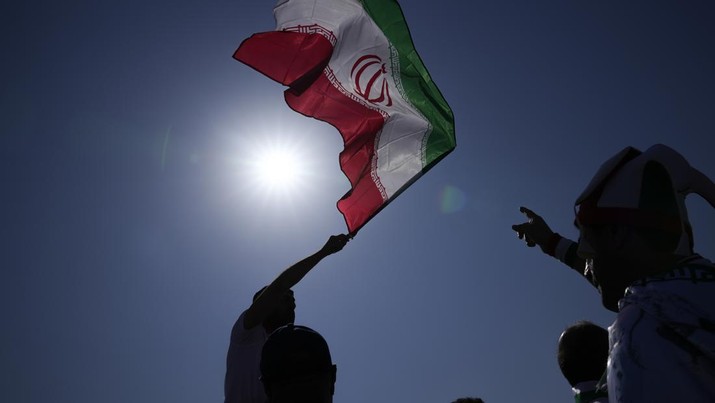 Bendera Iran. (AP Photo/Jin-Man Lee/File Foto)