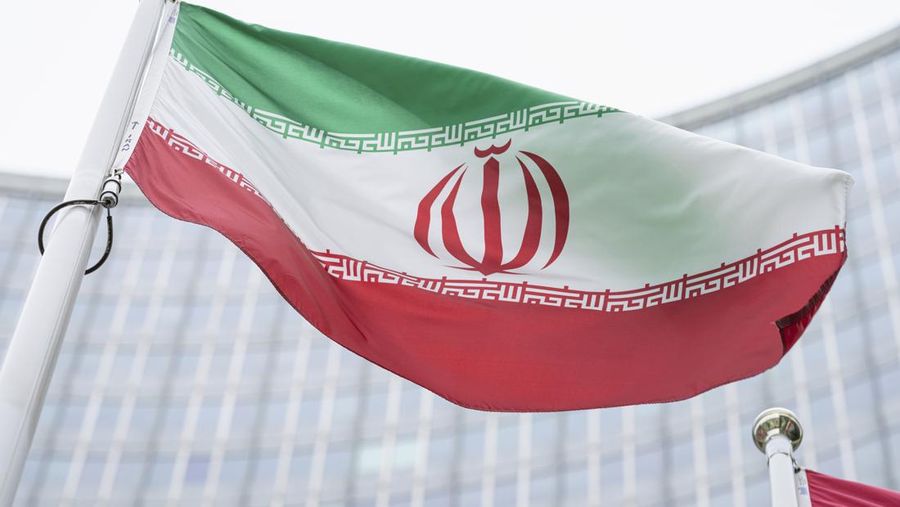 Bendera Iran. (AP Photo/Florian Schroetter/File Foto)