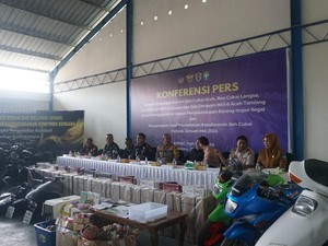 Bea Cukai Langsa Gagalkan Impor Ilegal Onderdil Harley Davidson-9 Motor