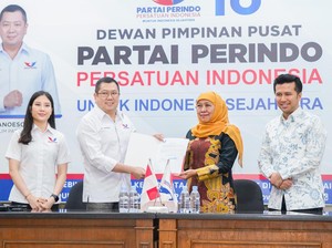 Kata Khofifah-Emil Usai Terima Dukungan Perindo di Pilgub Jatim 2024