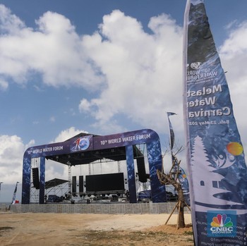World Water Forum: Foto Persiapan Pantai Melasti Jelang Water Carnival