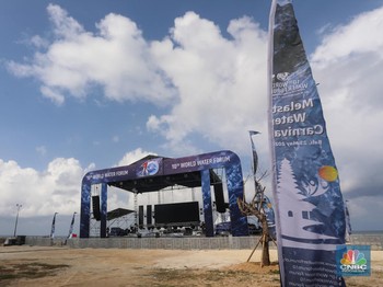 World Water Forum: Foto Persiapan Pantai Melasti Jelang Water Carnival