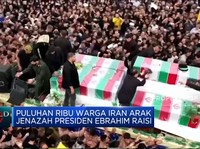 Video: Puluhan Ribu Warga Iran Arak Jenazah Presiden Ebrahim Raisi