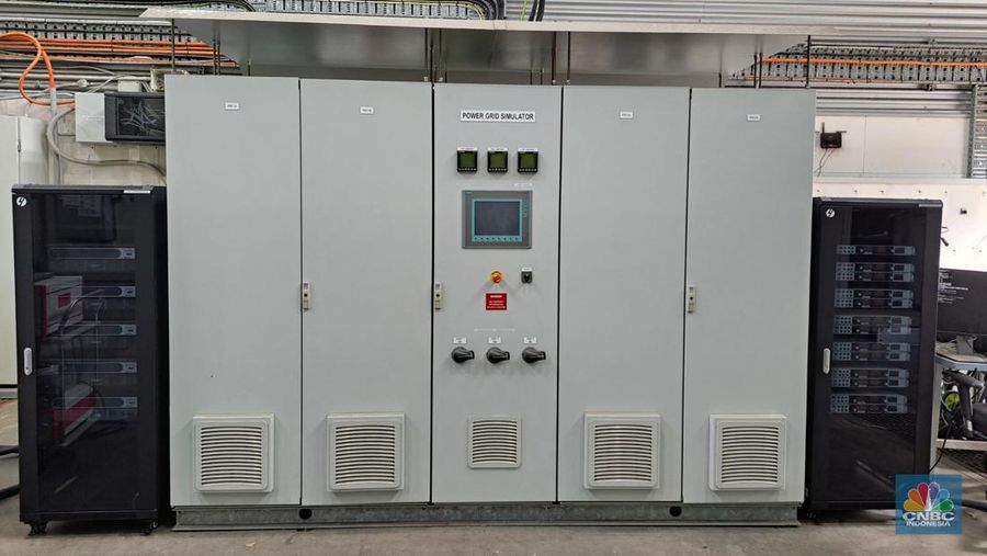 Pusat penelitian sains dan industri di bidang energi, CSIRO, di Newcastle, New South Wales, Australia. Australia memiliki ambisi besar dalam transisi energi dengan target 82% penggunaan energi terbarukan dalam jaringan kelistrikan pada 2030. (CNBC Indonesia/Lucky Leonard)