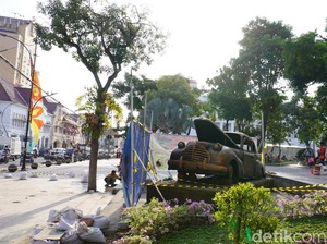 Ada Replika Mobil Mallaby di Taman Sejarah Surabaya, Ini Kisahnya