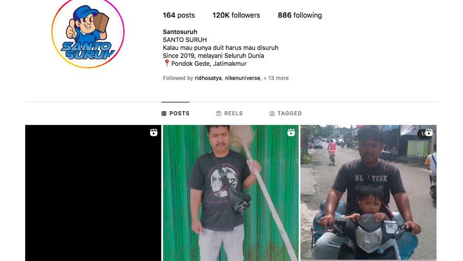 Instagram Santo Suruh