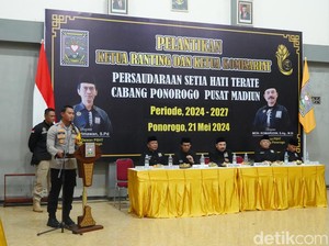 Pesan Perdamaian Polisi Jelang Pilkada kepada Warga PSHT Ponorogo