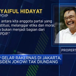 Video: PDIP Gelar Rakernas Di Jakarta, Presiden Jokowi Tak Diundang