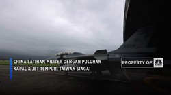 China Latihan Militer Dengan Puluhan Kapal & Jet Tempur, Taiwan Siaga!