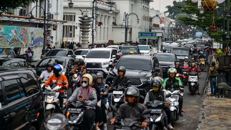 Potret Kemacetan di Kota Bandung Saat Libur Panjang