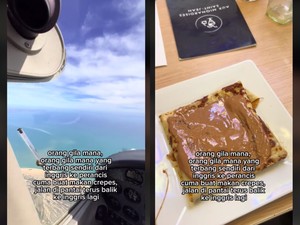 Wanita Ini Rela Bawa Pesawat Sendiri dari Inggris ke Prancis Demi Makan Crepes