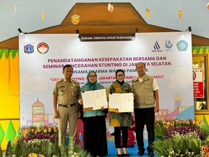 Dharma Wanita PAM Jaya Jadi Orang Tua Asuh 271 Anak Stunting di Jaksel