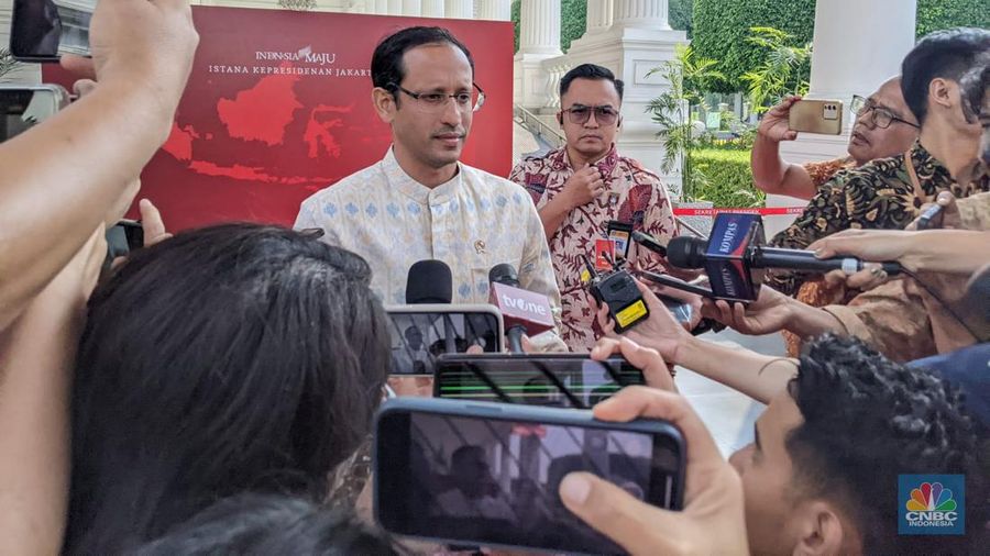 Menteri Pendidikan, Kebudayaan, Riset, dan Teknologi (Mendikbudristek) Nadiem Anwar Makarim. (CNBC Indonesia/Emir Yanwardhana)