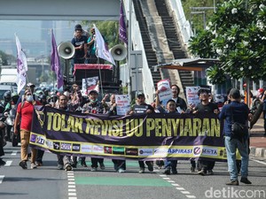 Ini Tuntutan Massa Demo Tolak Revisi UU Penyiaran