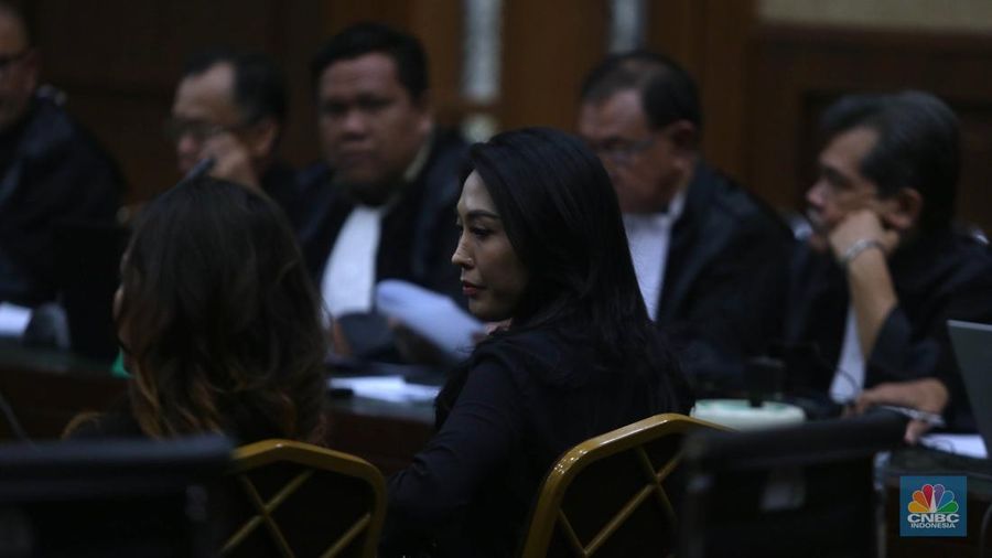 Biduan Nayunda Nabila Nizrinah menghadiri sidang kasus korupsi eks Mentan Syahrul Yasin Limpo (SYL) di PN Tipikor, Jakarta, (29/5/2024). (CNBC Indonesia/Muhammad Sabki)