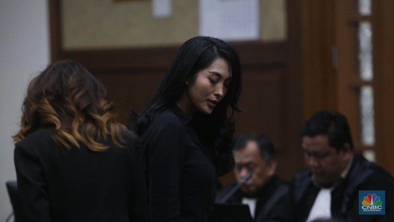 Biduan Nayunda Nabila Nizrinah menghadiri sidang kasus korupsi eks Mentan Syahrul Yasin Limpo (SYL) di PN Tipikor, Jakarta, (29/5/2024). (CNBC Indonesia/Muhammad Sabki)