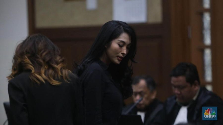 Biduan Nayunda Nabila Nizrinah menghadiri sidang kasus korupsi eks Mentan Syahrul Yasin Limpo (SYL) di PN Tipikor, Jakarta, (29/5/2024). (CNBC Indonesia/Muhammad Sabki)
