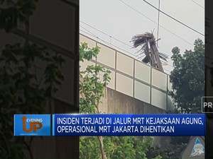 Video: Ada Crane Jatuh, Operasional MRT Jakarta Dihentikan Sementara
