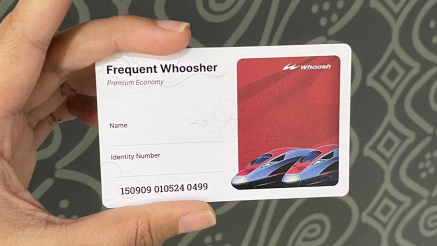 Frequent Whoosher Card untuk berlangganan naik Kereta Cepat Whoosh. (Dok. KCIC)