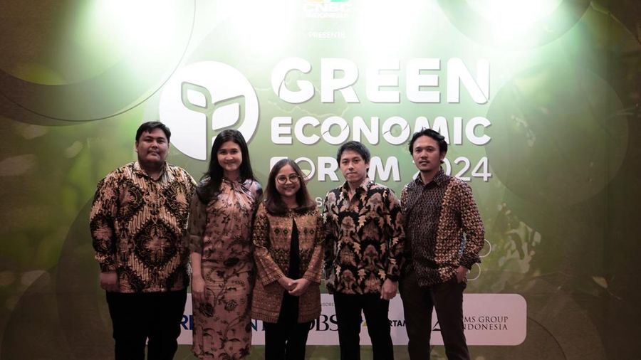 Tim MMSGI dalam Green Economic Forum 2024 yang dihelat oleh CNBC Indonesia di Hotel Kempinski, Jakarta, Rabu (29/5).