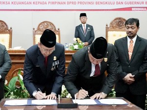 Pemprov Bengkulu Raih Opini WTP 7 Kali Berturut-turut