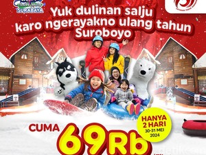 Serbuuu! Main Salju di Trans Snow World Saat Ultah Surabaya Cuma Rp 69 Ribu