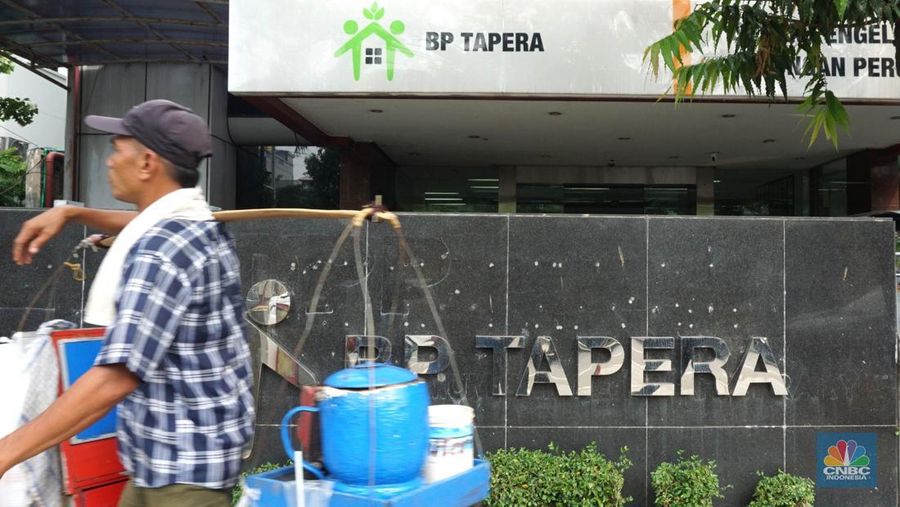 Suasana Kantor BP Tapera di Jl. Falatehan, Melawai Kebayoran Baru, Jakarta Selatan, Kamis, (30/5). Peraturan Pemerintah (PP) Nomor 21 Tahun 2024 tentang perubahan atas Peraturan Pemerintah Nomor 25 Tahun 2020 tentang Tabungan Perumahan Rakyat (Tapera) telah diterbitkan. (CNBC Indonesia/Muhammad Sabki))