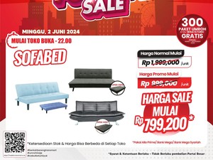Bayar Rp 799 Ribuan, Bisa Bawa Pulang Sofa Bed di Transmart Full Day Sale!