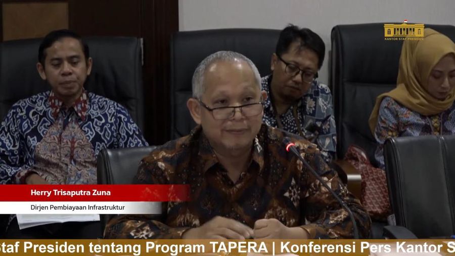 Herry Trisaputra Zuna dalam konferensi Pers Kantor Staf Presiden tentang Program TAPERA. (Tangkapan layar Youtube Kantor Staf Presiden)
