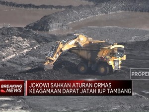 Video: Jokowi Sahkan Aturan Ormas Keagamaan Dapat Jatah IUP Tambang
