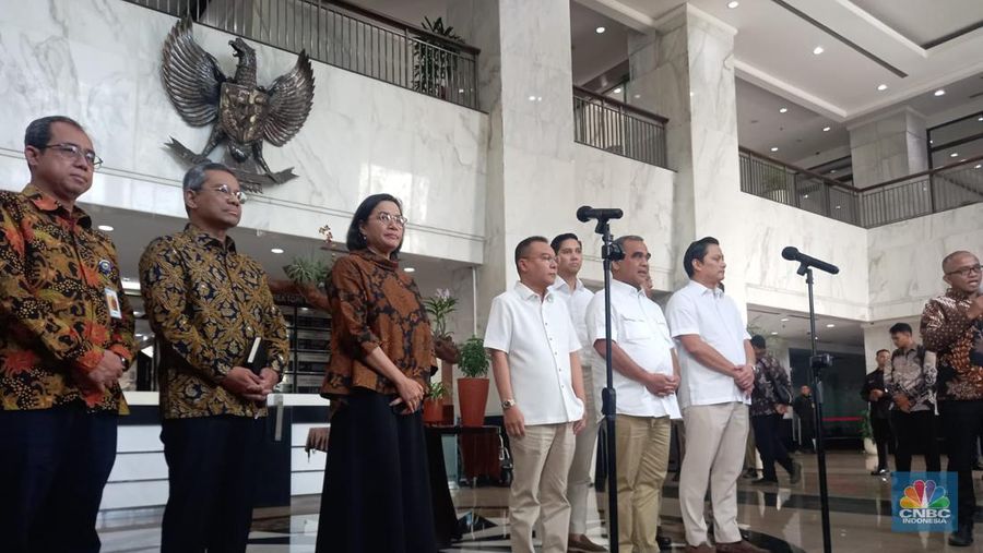 Menteri Keuangan Sri Mulyani. (CNBC Indonesia/Arrijal Rachman)