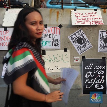 Aksi Solidaritas Palestina di Kedubes AS, Serukan 