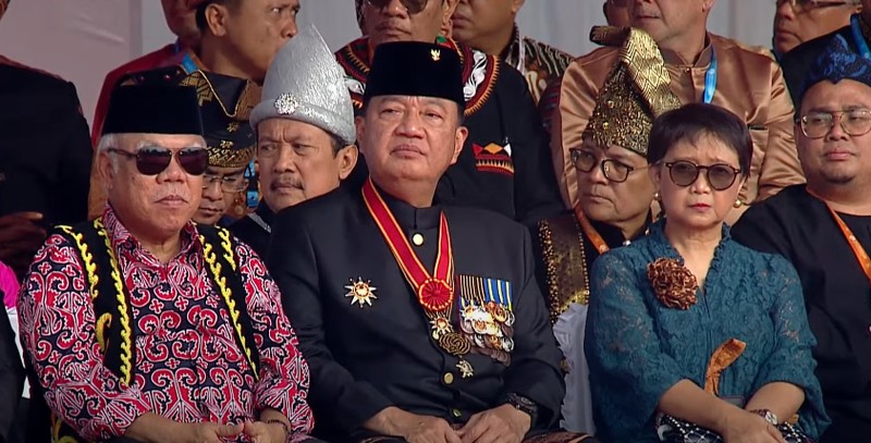 Presiden Joko Widodo menyampaikan pidato saat pacara peringatan hari lahir Pancasila tahun 2024 di Dumai, Sabtu (1/6/2024). (YouTube/Sekretariat Presiden) Presiden Joko Widodo menyampaikan pidato saat pacara peringatan hari lahir Pancasila tahun 2024 di Dumai, Sabtu (1/6/2024). (YouTube/Sekretariat Presiden)