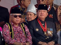 Potret Pejabat-Menteri Jokowi Hadiri Upacara Hari Lahir Pancasila