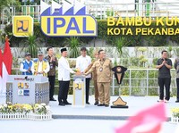 Jokowi Resmikan Proyek SPALDT Kota Pekanbaru Garapan PTPP