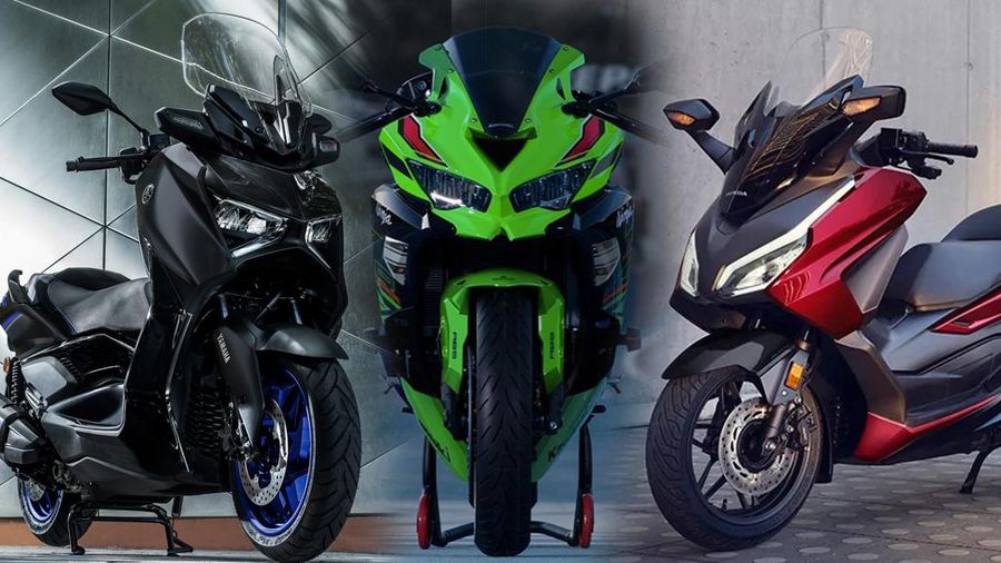 Foto Kolase Yamaha Xmax 250 Connected, Kawasaki Zx25R, dan Honda Forza 250. (Dok. Yamaha, Kawasaki, Honda)