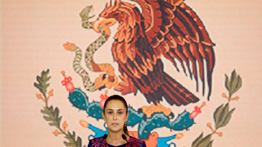 Claudia Sheinbaum, presidential candidate of the ruling MORENA party, addresses her supporters after winning the election, in Mexico City, Mexico June 3, 2024. REUTERS/Raquel Cunha