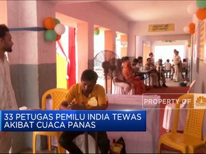 Video: Panas Ekstrem Bakar India, Picu Tewasnya 33 Petugas Pemilu