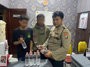 Polisi Amankan Pelajar Jual Miras di Mojokerto