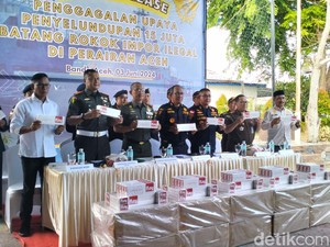 15 Juta Batang Rokok Ilegal Gagal Diselundupkan ke Aceh, 5 Pelaku Ditangkap