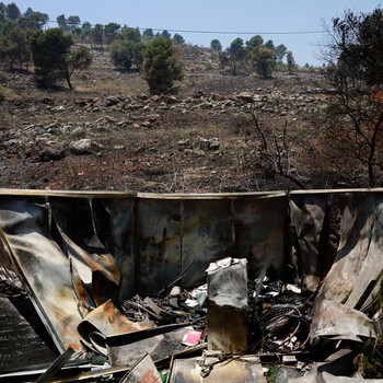 Penampakan Israel Hangus karena Kebakaran Hebat Diserang Hizbulah