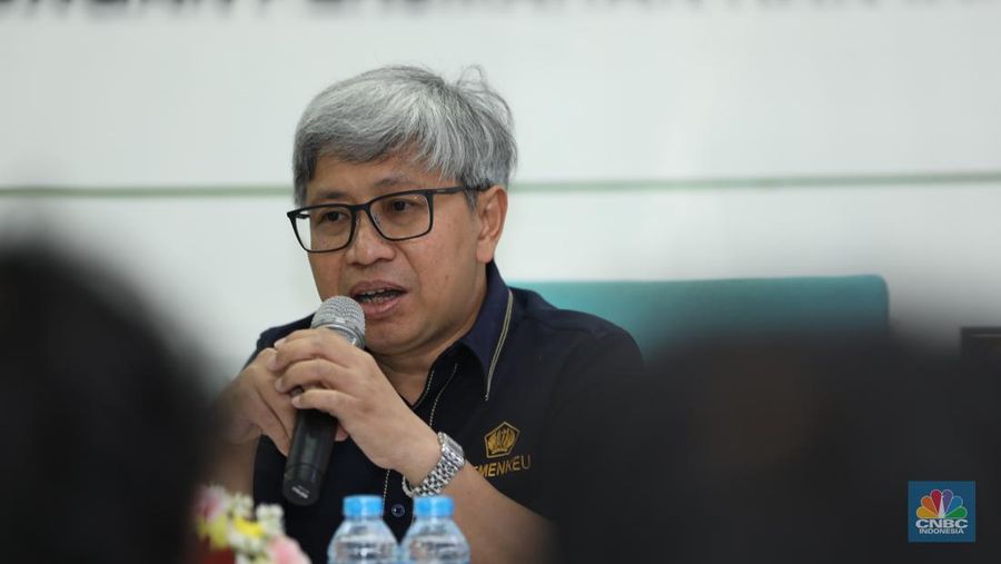 Perbendaharaan Kemenkeu, Astera Primanto Bahkti. (CNBC Indonesia/Tri Susilo)