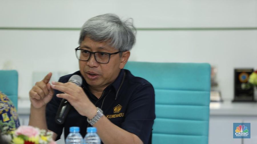 Perbendaharaan Kemenkeu, Astera Primanto Bahkti. (CNBC Indonesia/Tri Susilo)